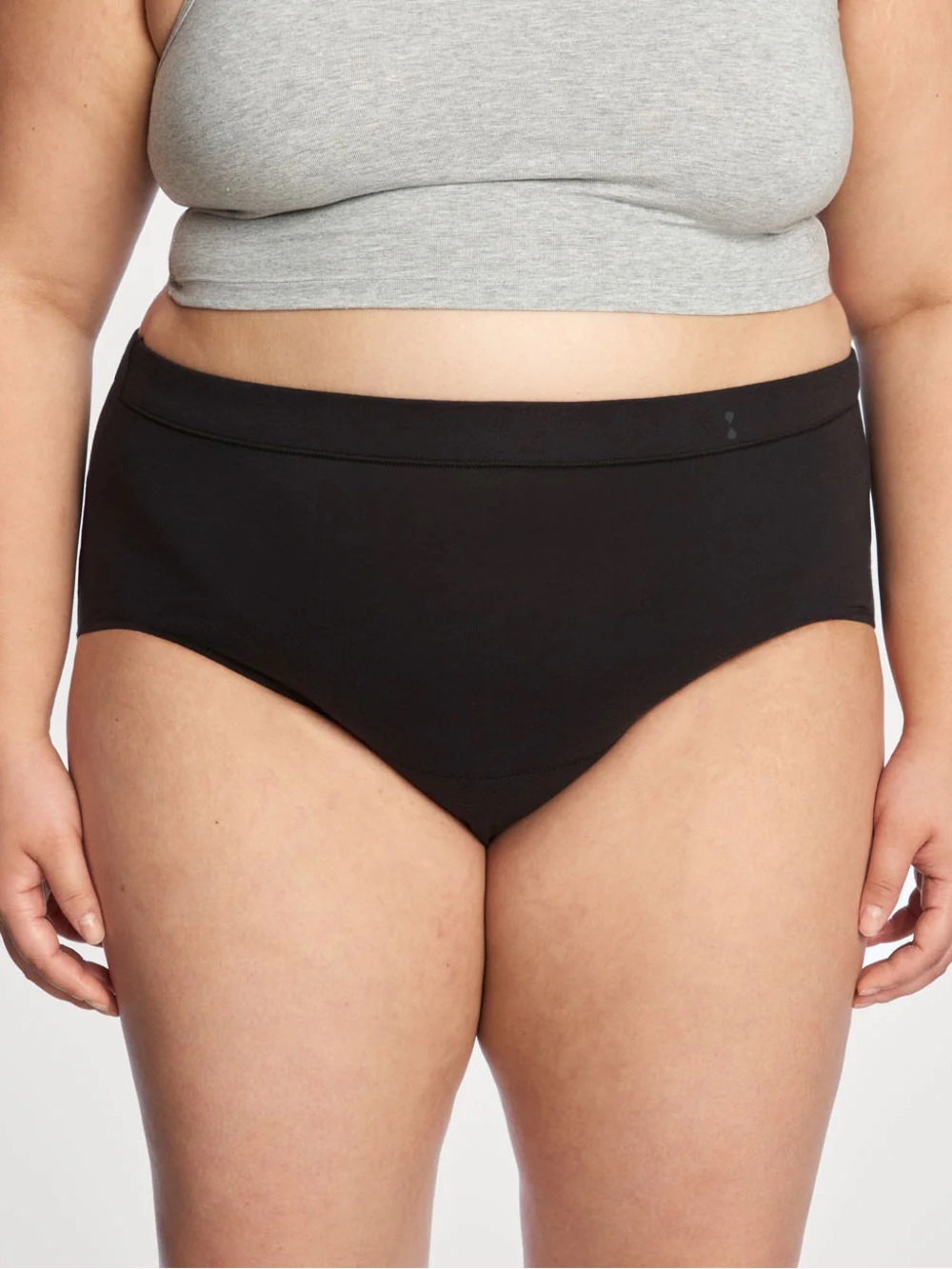 NWT THINX- Everyday Comfort Hi-Waist Period Panties Black Size L